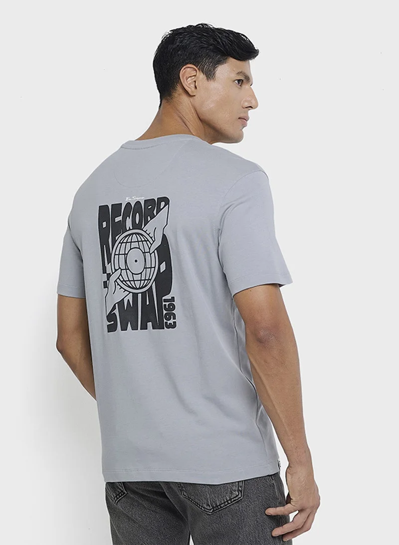 بين شيرمان تيشيرت أساسي بياقة دائرية